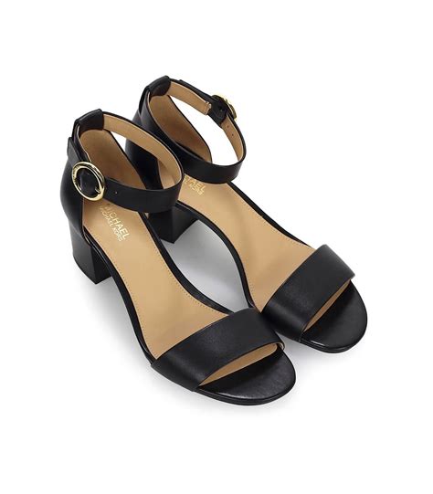 michael kors lena flex black|Lena Leather Sandal .